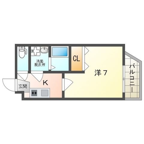 拡大写真:Neue Villa 3階301の間取り