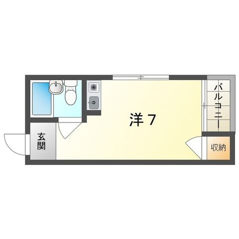 拡大写真:クアルト香里園 3階302の間取り