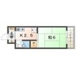 ヒルサイドカフカの間取図