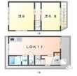 新家一丁目テラスハウスの間取図