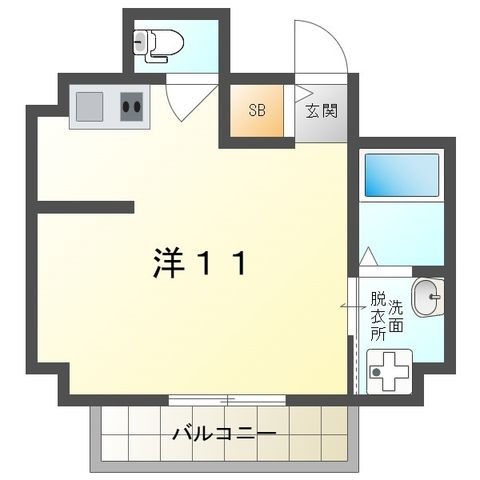 拡大写真:ガーデンヒルズ守口 6階603の間取り