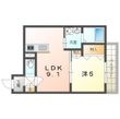 ピレーネ北条Ⅴの間取図