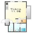 KDハイツⅡの間取図