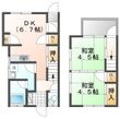 卯之町5丁目借家の間取図