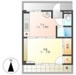 高知市朝倉甲の間取図