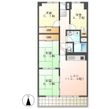 高知市鴨部の間取図