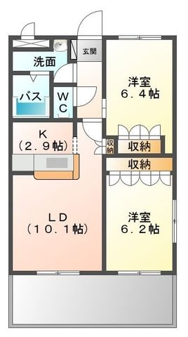 拡大写真:ロイヤルシャトーせいら 1階101の間取り