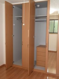 クローゼットを開くと
