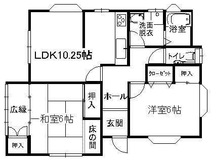 拡大写真:伊万里市立花町 1階1の間取り