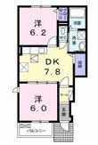 ガーデンハウス新天町Cの間取図