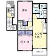 アクティーボシンデンBの間取図