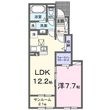 ナガハマ Tの間取図