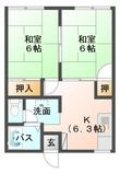 グリーンパレスの間取図