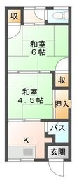 芳梅荘の間取図