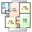 外苑ハイツ・Dの間取図