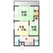さわらびハイツの間取図