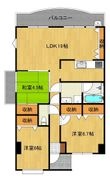 東雲マンションの間取図