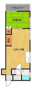 丸之内5丁目借家の間取図