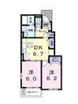 クレモンティーヌS Bの間取図
