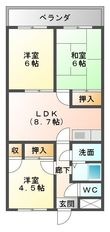 恵那市大井町の間取図