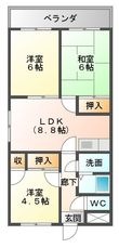 恵那市大井町の間取図