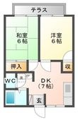写真:恵那市大井町 2階205の間取図