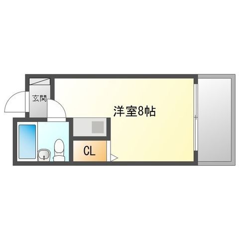 拡大写真：DICE bldg.大手町Ⅰ 2階206の間取り