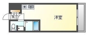 拡大写真：メープル八丁堀 8階808の間取り