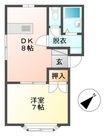 アップルサイドハイツA棟の間取図