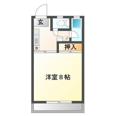 拡大写真：フォートレスＢ 3階303の間取り
