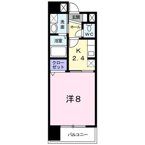 拡大写真:K2 1階102の間取り