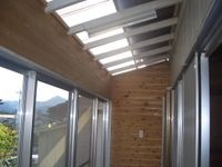 壁屋根付テラス