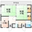 竹和貸家の間取図