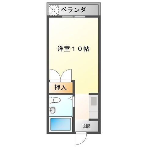 拡大写真:KHM 3階303の間取り