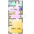 OKハイツの間取図