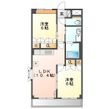 グラン・アムール弐番館の間取図