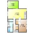 ラインマンション京蘭寺の間取図