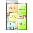 シャルマンヒルズBの間取図