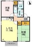 セジュール渡邊 C棟の間取図