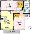 フォレストコート B棟の間取図