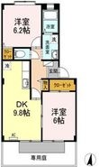 写真：フォブール十三軒屋1階の間取図