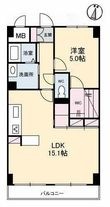写真：ジュネス南蔵王　弐番館1階の間取図