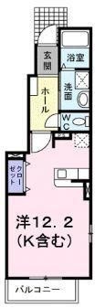 クラールアンジュAの間取図