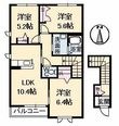 オレンジコート・フジB棟の間取図