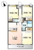 写真：ラルジュ2階の間取図