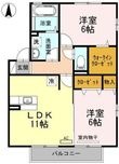 ルミエール手城 B棟の間取図