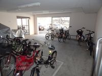 安心の屋内駐輪場