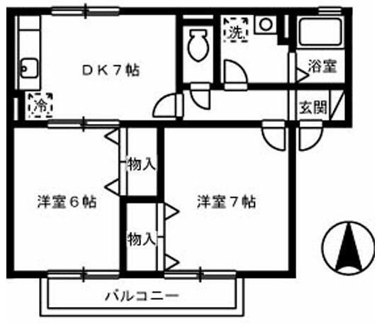 拡大写真:セジュール明神 1階101の間取り