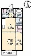 クレセントハイムA棟の間取図