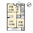 写真:グランマスト多治米B 3階303の間取図